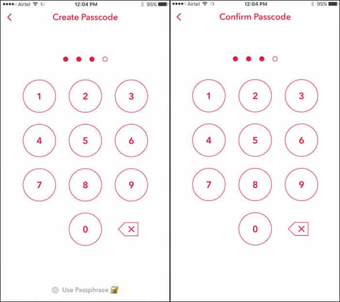 Create Passcode for My Eyes Only in Snapchat