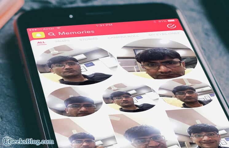 How to use memories in snapchat on iphone
