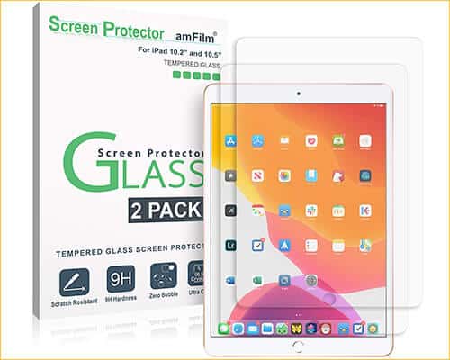 amFilm Glass Screen Protector for iPad 102 inch