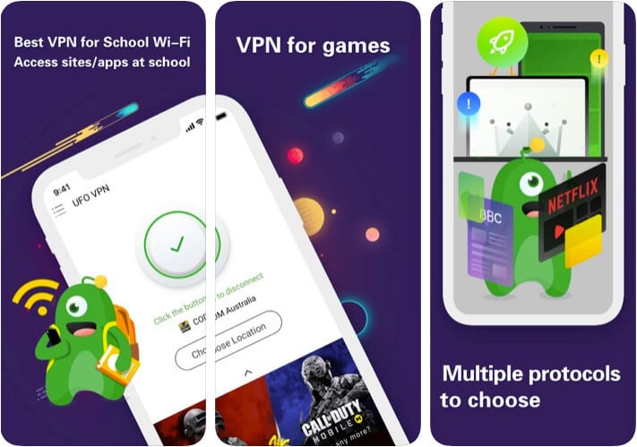 VPN   UFO VPN Hotspot iPhone and iPad App Screenshot