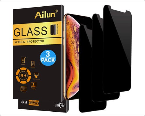 AILUN iPhone X XS Privacy Tempered Glass Screen Protector