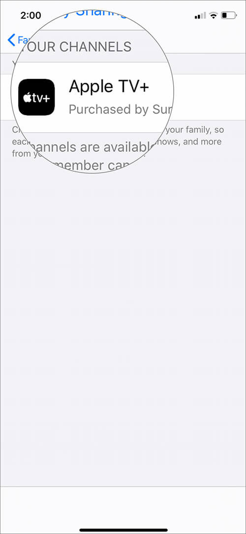 Enable Family Sharing for Apple TV Plus on iPhone and iPad