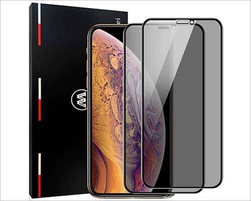 Mowei Two Way Privacy Screen Protector for iPhone X Xs