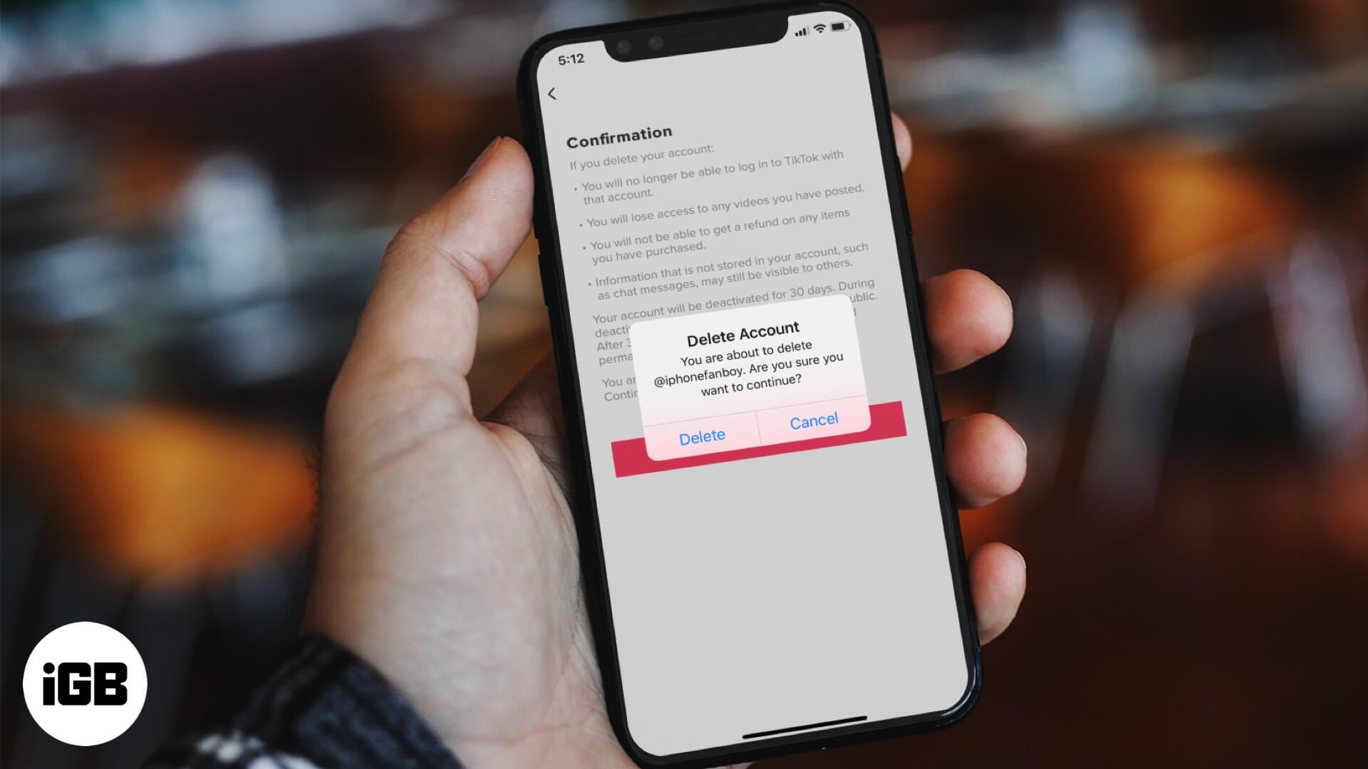 How to delete tiktok account permanently