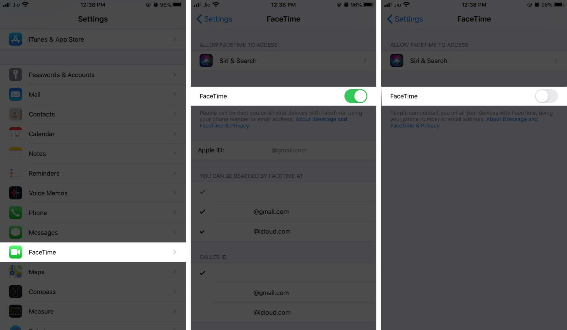 Turn Off FaceTime on iPhone