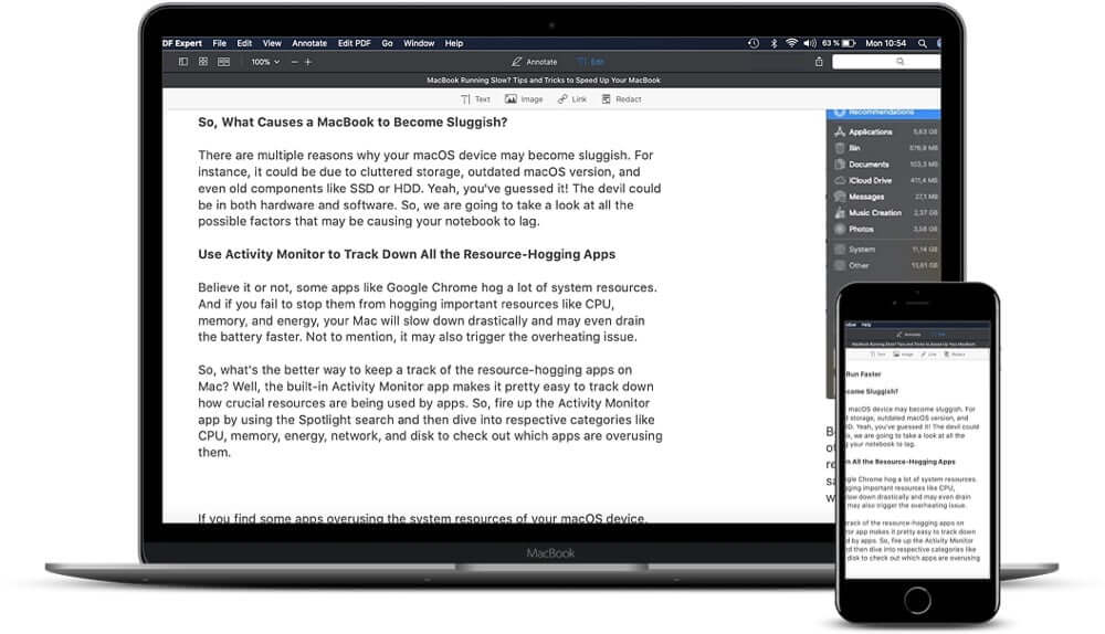 PDF Expert Works Seamlessly Across iPhone iPad and Mac