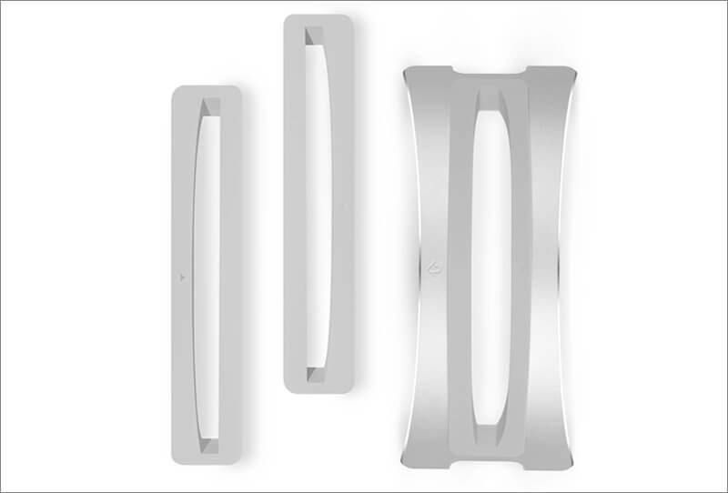 silicone inserts that cushion and grip MacBook