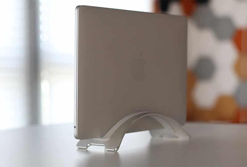 space saving vertical desktop stand by twelve sound bookarc