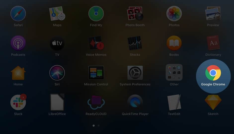 open google chrome on mac