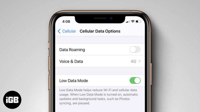 How to use low data mode on iphone