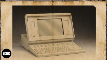 Apple first ever laptop
