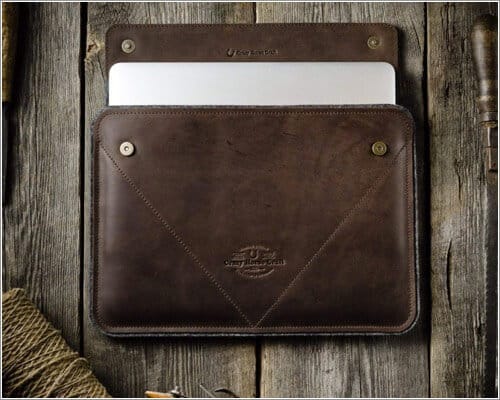Crazy Horse Craft Leather Sleeve for 129 inch iPad Pro 4th Gen