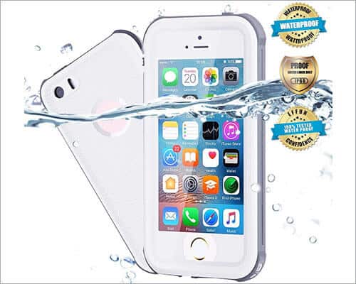 Effun Waterproof Case for iPhone SE 5s and iPhone 5