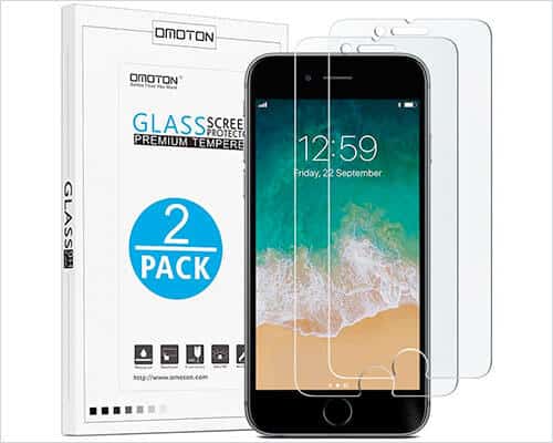 OMOTON iPhone 7 Plus Tempered Glass Screen Protector