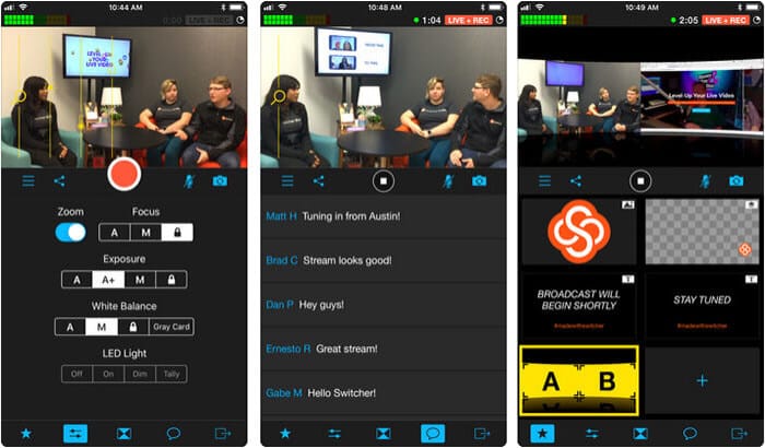 Switcher Studio iPhone and iPad App Screenshot