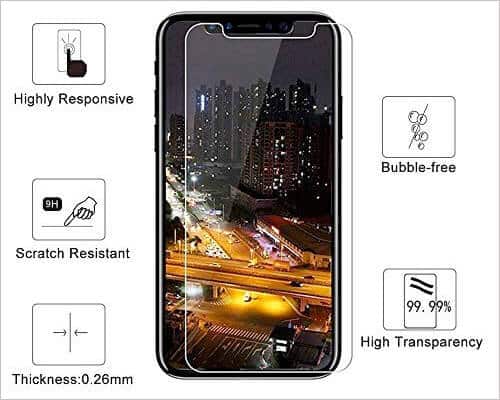 TangDirect Tempered Glass Screen Protector for iPhone X Xs