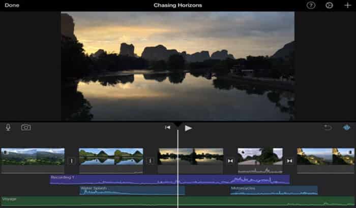 iMovie iPhone and iPad App Screenshot