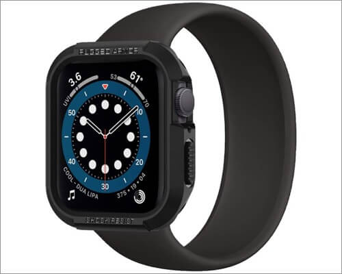 spigen rugged armor pro case for apple watch series 6 5 4 and se