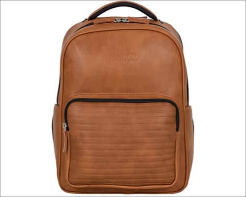 Kenneth Cole Anti Theft Vegan Leather MacBook Backpack