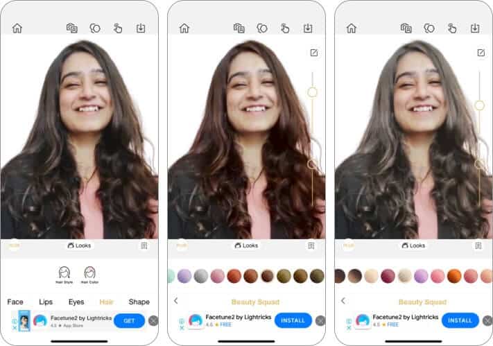 perfect365 haristyling app for iPhone and iPad screenshot