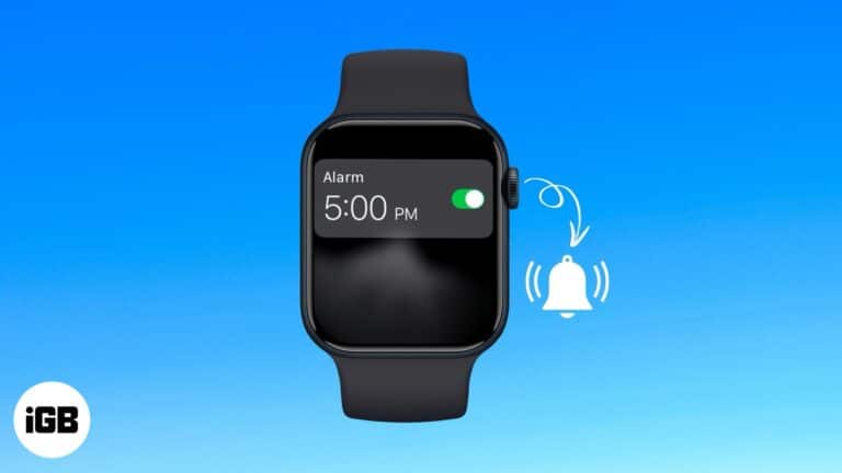 Set an alarm on Apple Watch.