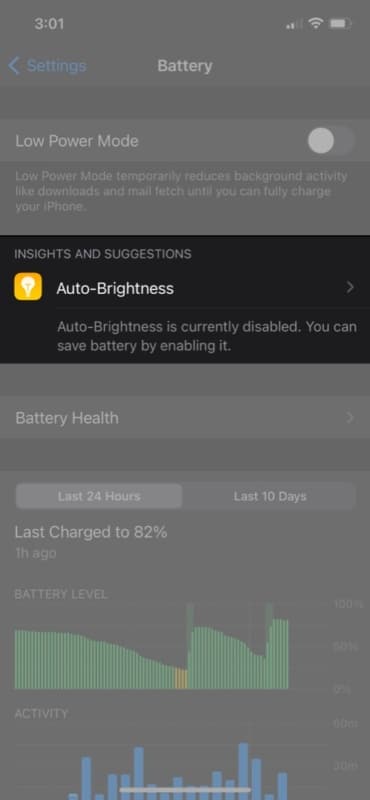 Use batterys insights and suggestions on iPhone