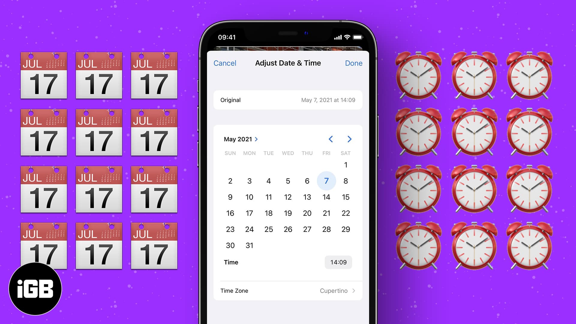 Adjust date and time in photos