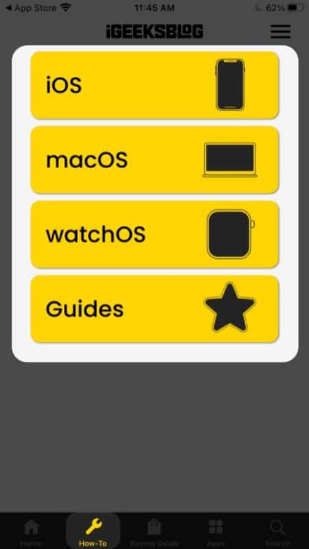 How To section in iGeeksBlog iOS app