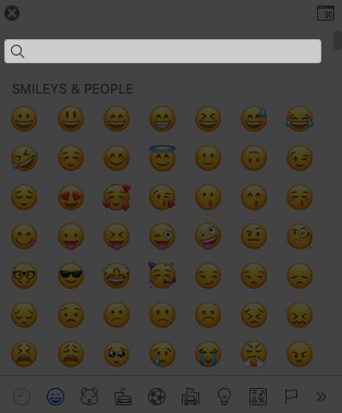 Click on Search in Emoji  Symbols on Mac