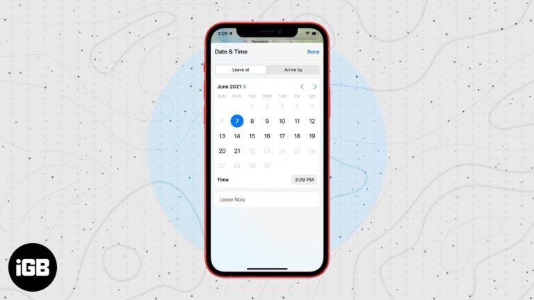 How to set arrival and leaving time for driving directions in apple maps
