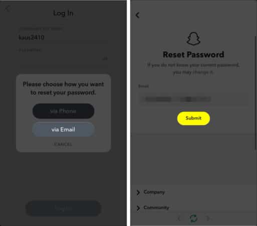 Snapchat email password reset iphone 513x450 1