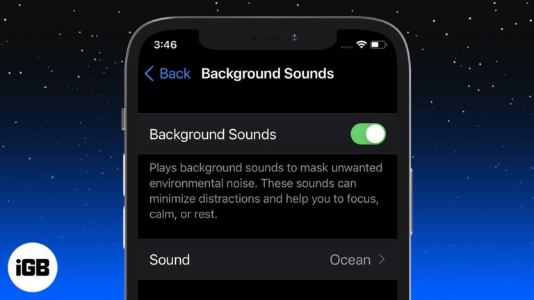 How to use background sounds in ios 15 on iphone