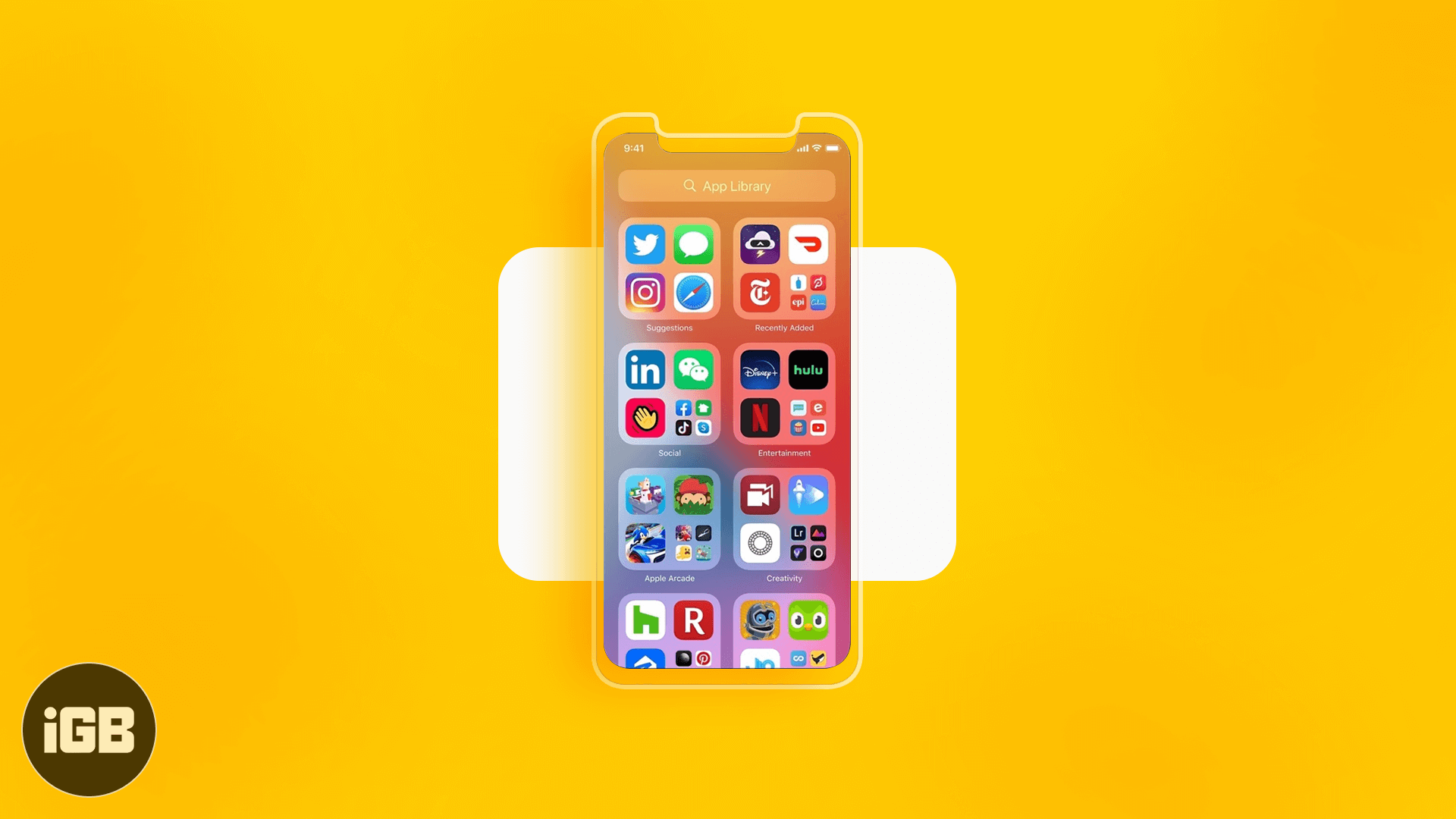 How to use iphone app library in ios 14