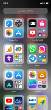 Use app library
