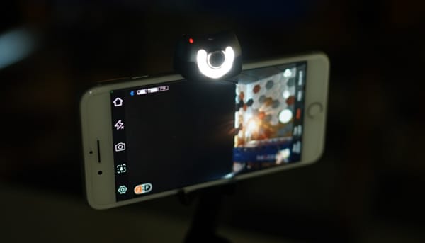 Small ring light built in hohem isteady v2