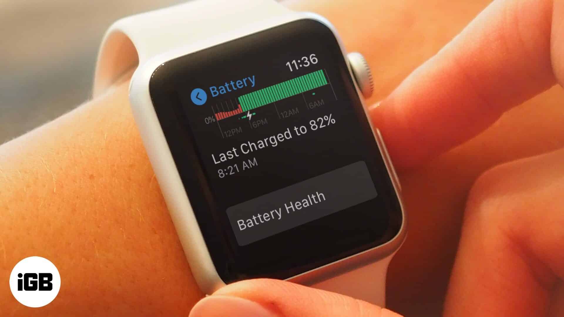 How to check apple watch battery health