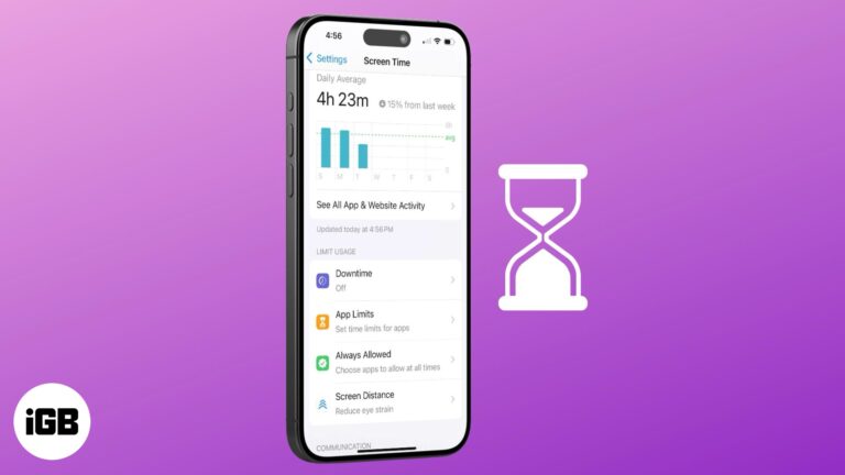 Check Screen Time on iPhone.