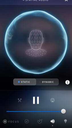 Static vs dynamic audio in Portal app for iPhone