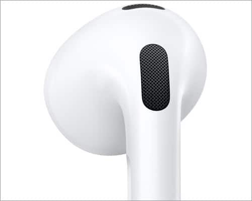 AirPods 3 vs AirPods Pro mic mesh to stop wind disruption