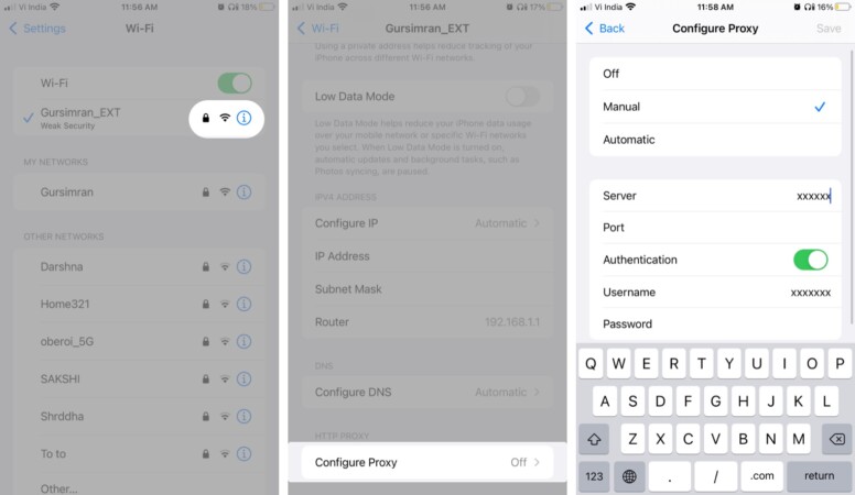 How to set up a proxy server for a WiFi network