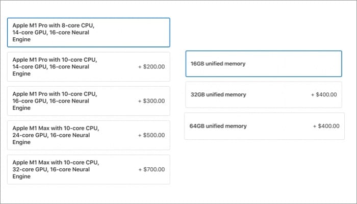 M1 Pro Vs M1 Max Pricing vs features