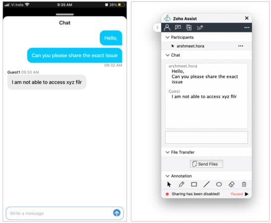 Collaboration with a capital C in ME Remote access plus iOS app