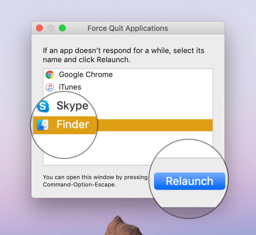 Quit Finder Using Task Manager on Mac