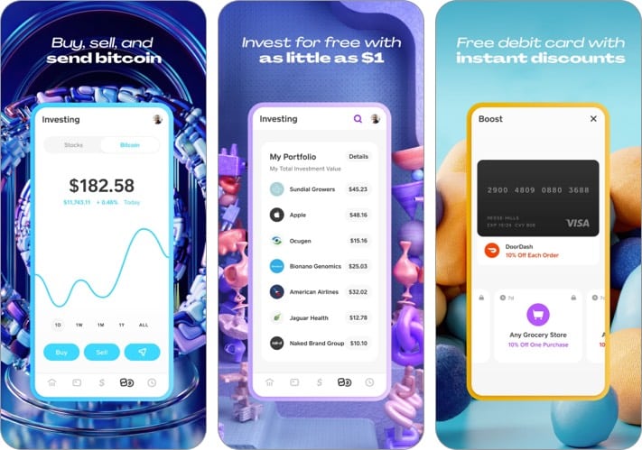 Cash App best cryptocurrency apps for iPhone screenshot
