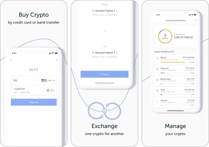 Ledger Live best cryptovurrency apps on iPhone screenshot