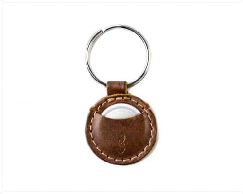 Pad  Quill Mighty leather AirTag keychain