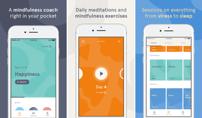 Headspace   Guided Meditation Stress Relieving iPhone and iPad App Screenshot