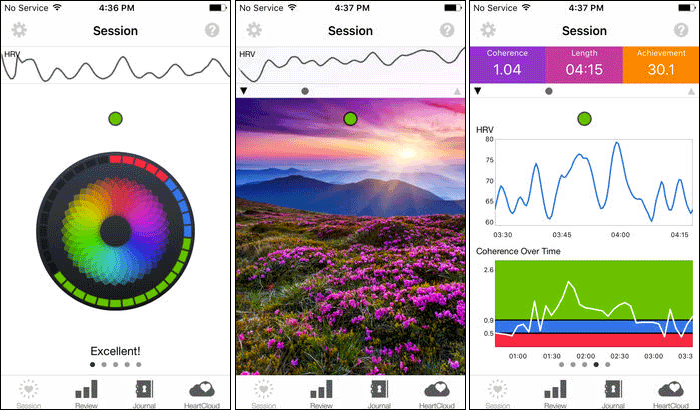 Inner Balance Stress Relieving iPhone and iPad App Screenshot