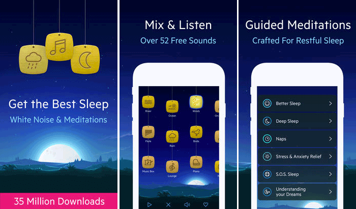 Relax Melodies Stress Relieving iPhone and iPad App Screenshot