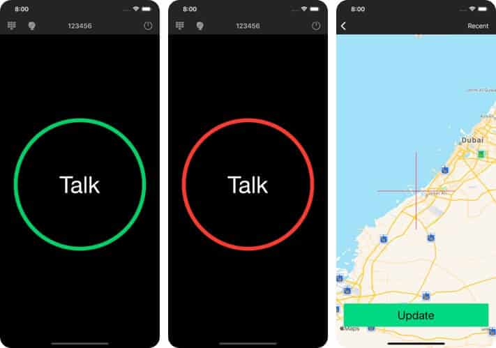 Two Way Walkie Talkie iPhone App Screenshot